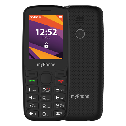 myPhone 6410 LTE | Black | 2.4 " | TFT | 64 MB | 128 MB | Dual SIM | Nano SIM | USB version Type-C |