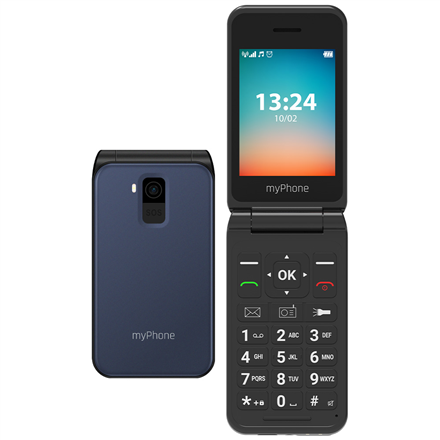 myPhone Flip | LTE | Black | 2.8 " | TFT | 48 MB | 128 MB | 3G | Bluetooth | 2.1 | USB version Type-