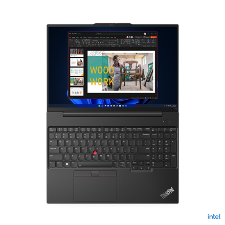 Lenovo ThinkPad E16 | Graphite Black | 16 " | IPS | WUXGA | 1920 x 1200 pixels | Anti-glare | Intel 