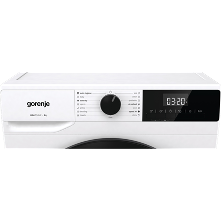 Gorenje Dryer Machine | DHNE82 | Energy efficiency class Class D | Front loading | 8 kg | LED | Dept