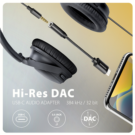 AXAGON | ADA-HC USB-C - HI-RES DAC Audio Adapter