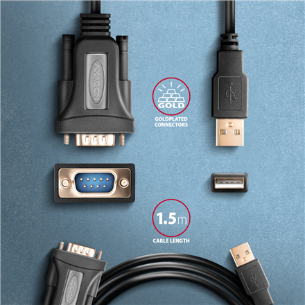 AXAGON USB - Serial Advanced Active Adapter | ADS-1PQN