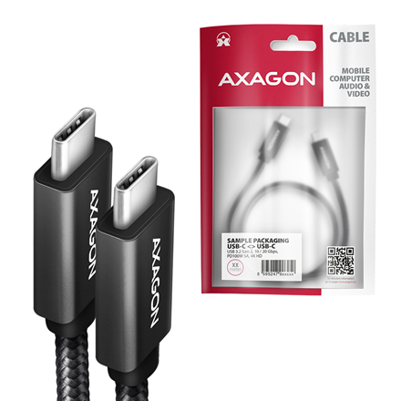 AXAGON Data and charging USB 2.0 cable | BUCM32-CM10AB | USB Type-C to USB Type-C