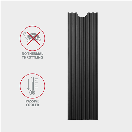 AXAGON Passive aluminum heatsink for all M.2 SSDs