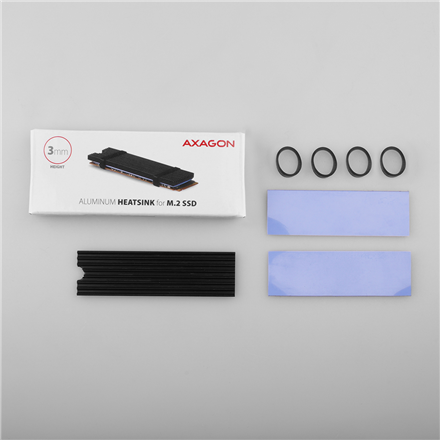 AXAGON Passive aluminum heatsink for all M.2 SSDs