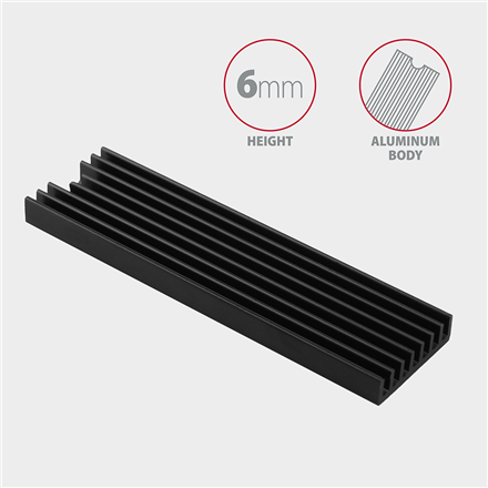 AXAGON Passive aluminum heatsink for all M.2 SSDs