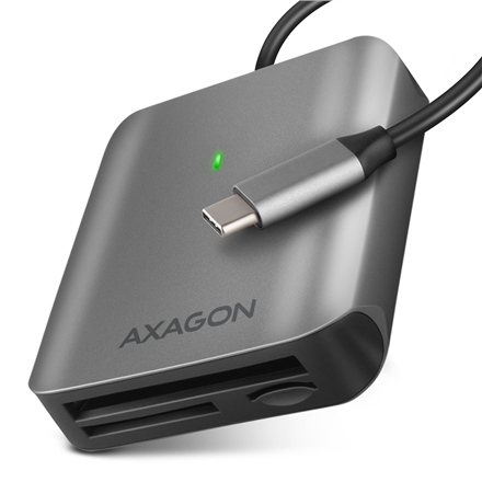 AXAGON Aluminum high-speed USB-C 3.2 Gen 1 memory card reader