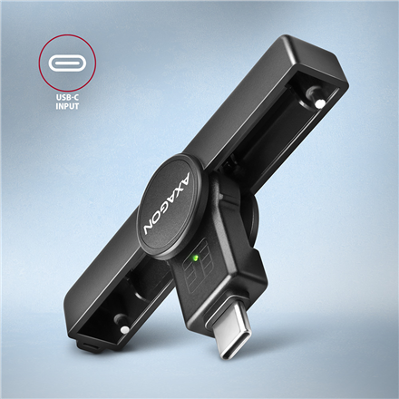 AXAGON Foldable pocket USB-C contact Smart/ID card reader | CRE-SMPC