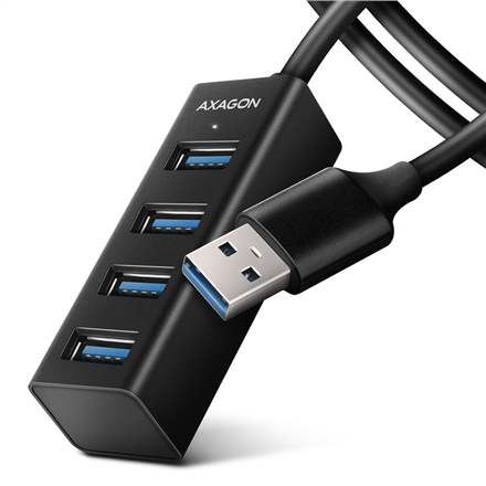 AXAGON Miniature metal four-port USB 3.2 Gen 1 hub | HUE-M1AL