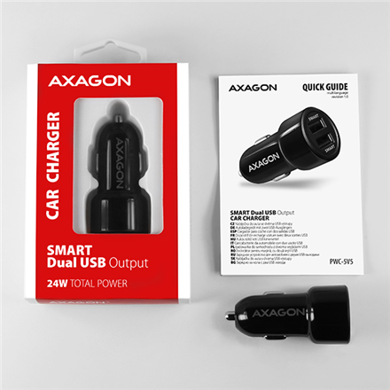AXAGON Dual car charger