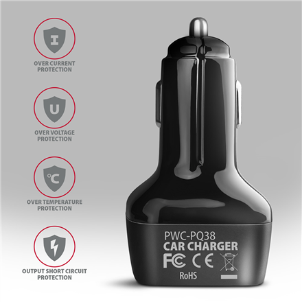 AXAGON Dual car charger