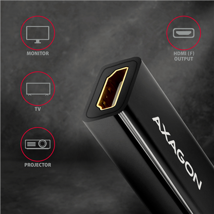 AXAGON | Active adapter | DisplayPort to HDMI | 0.15 m