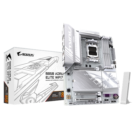 Gigabyte B850 A ELITE WF7 ICE | Processor family AMD | Processor socket AM5 | DDR5 | Supported hard 