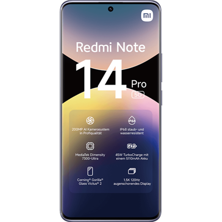 Xiaomi Redmi | Note 14 Pro | Lavender Purple | 6.67 " | AMOLED | 1220 x 2712 pixels | Mediatek | Int