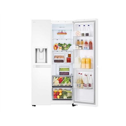 LG Refrigerator | GSLC40SWPE | Energy efficiency class E | Free standing | Side by side | Height 179