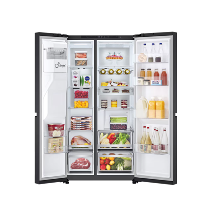 LG Refrigerator | GSLC41EPPE | Energy efficiency class E | Free standing | Side by side | Height 179