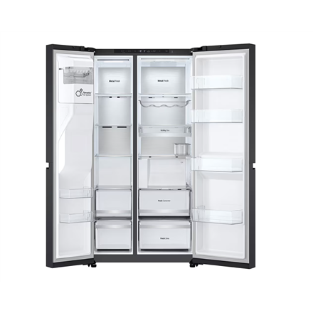 LG Refrigerator | GSLC41EPPE | Energy efficiency class E | Free standing | Side by side | Height 179