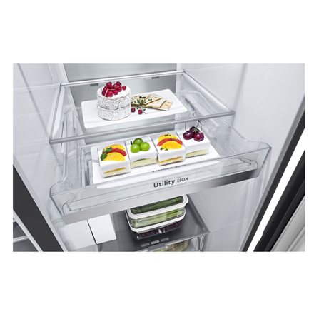 LG Refrigerator | GSLC41EPPE | Energy efficiency class E | Free standing | Side by side | Height 179