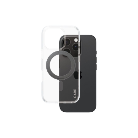 CARE Feature Case | Back cover | Apple | iPhone 16 Pro | Recycled plastic | Transparent | MagSafe