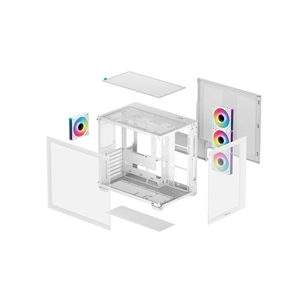 Deepcool CG530 4F WH | White | Mid Tower | Power supply included No