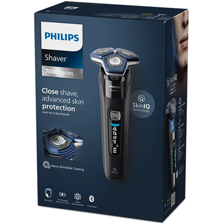 Philips Shaver | S7886/35 Series 7000 | Operating time (max) 60 min | Wet & Dry | Lithium Ion | Blac