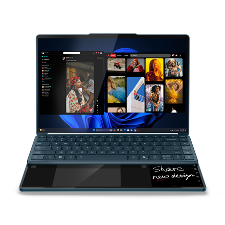 Lenovo Yoga Book 9 14IAH10 | Tidal Teal | 2x14 " | OLED | Touchscreen | 2.8K WQXGA+ | 2880 x 1800 pi