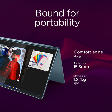 Lenovo Yoga Book 9 14IAH10 | Tidal Teal | 2x14 " | OLED | Touchscreen | 2.8K WQXGA+ | 2880 x 1800 pi
