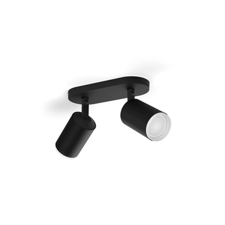 Philips Hue WCA Fugato Spotlight | GU10 | 2x5.7 W | 2000-6500 Hue White Colour Ambiance