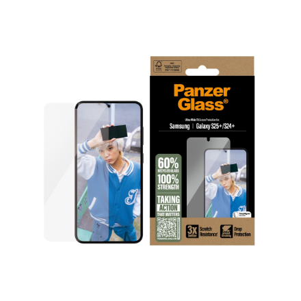 PanzerGlass Ultra-Wide Fit | Screen protector | Samsung | Galaxy S25+ | Tempered glass | Transparent