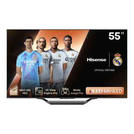 Hisense Mini LED TV | 55U7NQ | 55 | Smart TV | VIDAA Smart OS | 4K UHD