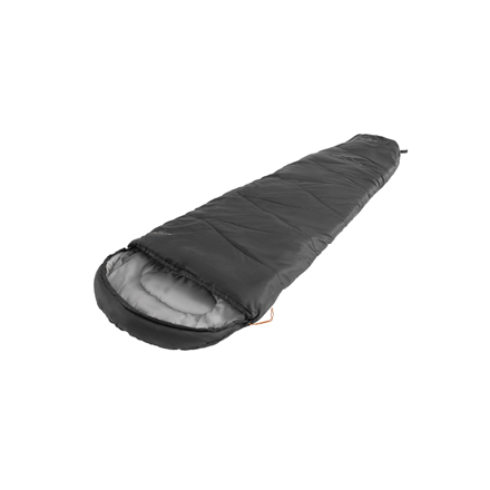 Easy Camp Starling Mummy Black 8°C | Sleeping Bag | 210 x 75 x 50 cm | -5 to 12 °C | Two-way open-en