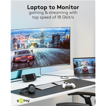 Goobay USB-C to HDMI Cable 4K at 60 Hz