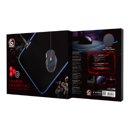 Cablexpert Gaming mouse pad with LED light effect