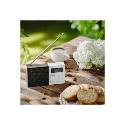 Adler | Digital Radio - PLL AM/FM | AD 1908 | Alarm function | White/Black