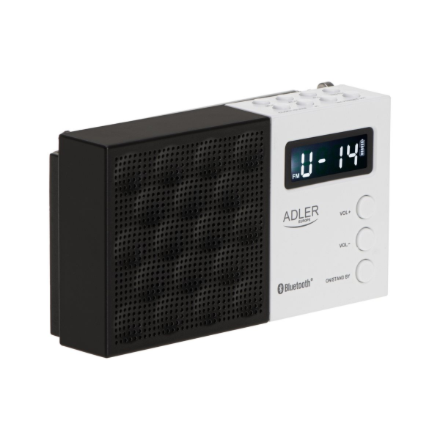 Adler | Digital Radio - PLL AM/FM | AD 1908 | Alarm function | White/Black