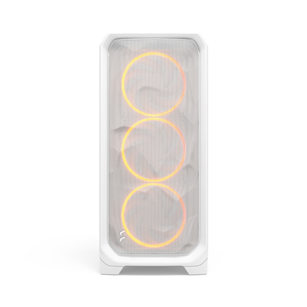 Fractal Design Meshify 3 | White RGB TG Clear Tint | Mid-Tower | Power supply included No | ATX