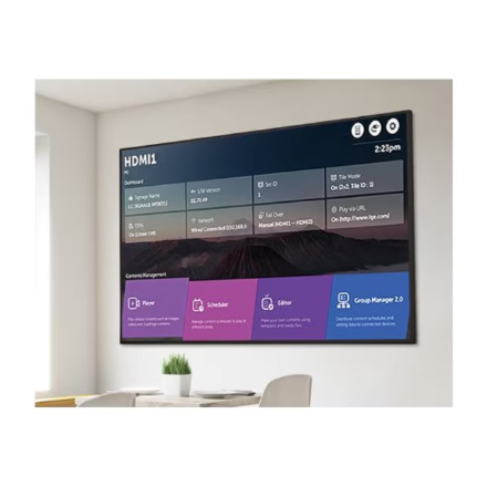 LG 75UH5N-M | 75 " | Landscape/Portrait | 24/7 | webOS | Wi-Fi | 500 cd/m² | 8 ms | 178 ° | 178 °