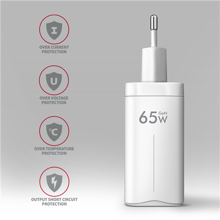 AXAGON GaN wallcharger 3x port (USB-A + 2x USB-C)