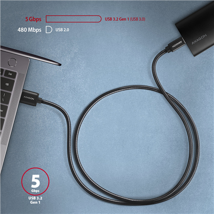 AXAGON Data and charging USB 3.2 Gen1 cable