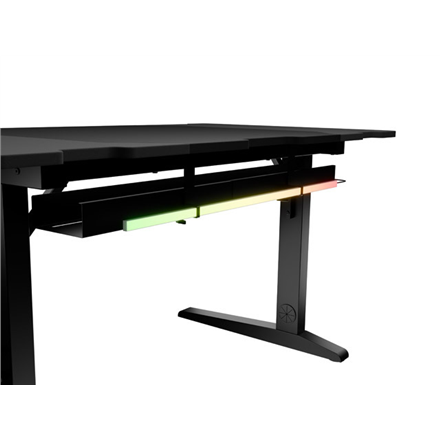 Genesis | Modular Gaming Desk | Holm 140 RGB | Anthracite Black