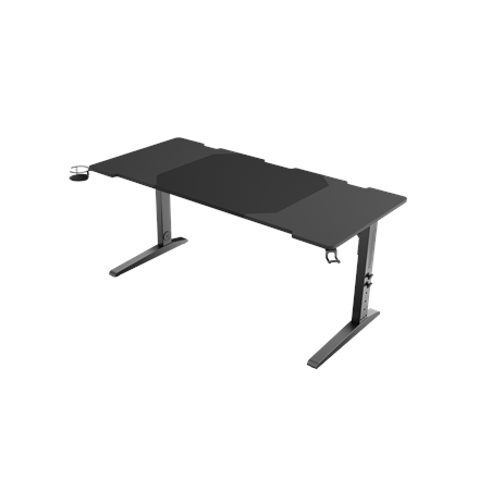 Genesis | Modular Gaming Desk | Holm 160 RGB | Anthracite Black