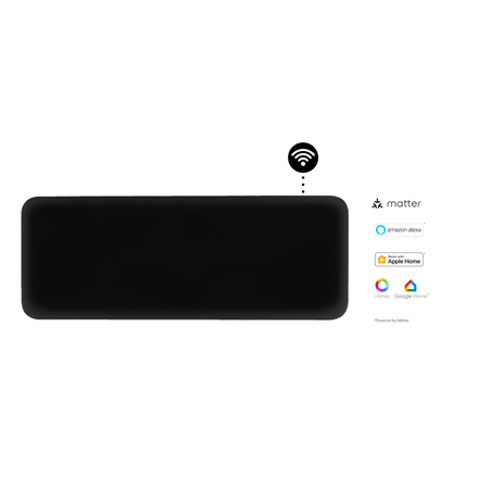 Mill Invisible Smart WiFi Heater | PA1300WIFI4B | Panel Heater | 1300 W | Suitable for rooms up to 1