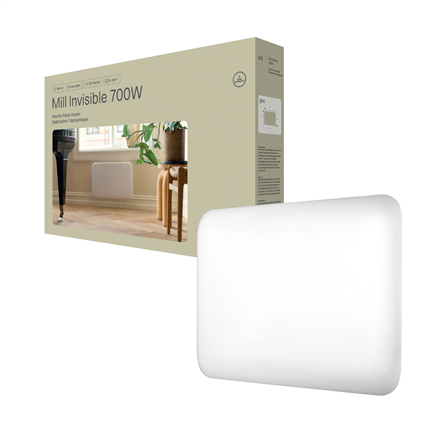 Mill IB700DN | Panel Heater | 700 W | Suitable for rooms up to 9-12 m² | White | Invisible Heater | 