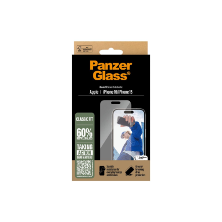 PanzerGlass SP iPhone 15/16 Classic Fit | PanzerGlass