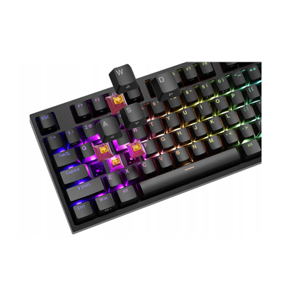 Genesis | THOR 404 | Wired | US | Black | USB Type-A | Outemu Peach Silent