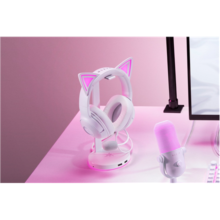 Razer Headset | Kraken Kitty V2 | Wired | Over-ear | Microphone | Noise canceling | White