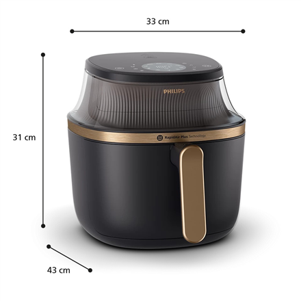 Philips Airfryer | NA332/00 3000 Series | Power 1700 W | Capacity 6.2 L