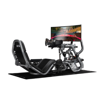 Next Level Racing | Steel | Racing Simulator Cockpit | F-GT Pro Formula and GT Grey Edition | Grey