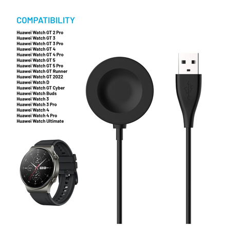 Fixed | USB-A charging cable for Huawei Watch GT 2 Pro/3/3 Pro/4/4 Pro/5/5 Pro