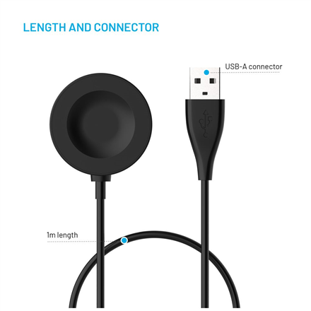 Fixed | USB-A charging cable for Huawei Watch GT 2 Pro/3/3 Pro/4/4 Pro/5/5 Pro